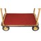 Global Industrial Gold Stainless Steel Bellman Cart Curved Uprights 8 Pneu. Casters, 41-1/4L x 24W x 75H 985119GD - alternate 4